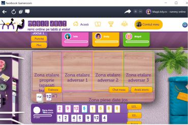 Rummy etalat pe Facebook si Facebook Gameroom